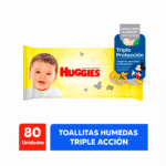 HUGGIES TOALLAS HUMEDAS PAQUETE X 80 UNID