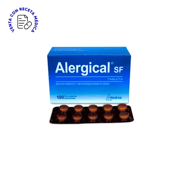 ALERGICAL SF (CLORF+PSEUDO) X 100 TAB - HERSIL