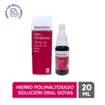 ANEMIUS (HIERRO POLIMALTOSADO 50MG/ML) GOTAS FRASCO X 20ML - SIEGFRIED