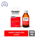FERANIN NF (HIERRO 50MG/5ML) JARABE FRASCO X 100ML - QUILAB