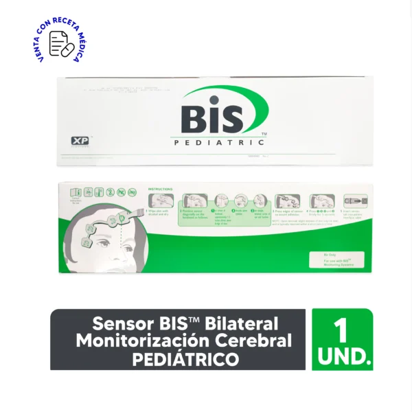 Sensor BIS pediátrico COVIDIEN monitorización cerebral anestesia 1860200 electroencefalograma