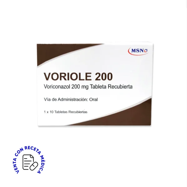 VORICONAZOL 200MG (VORIOLE) CAJA* X 10 TABLETAS - MSN