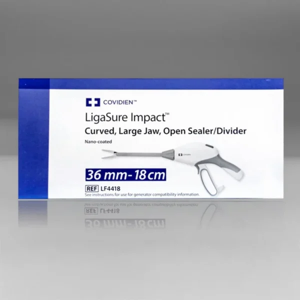 LigaSure Impact COVIDIEN pinza curva 36mm 18cm nano-coated sellador cirugía abierta