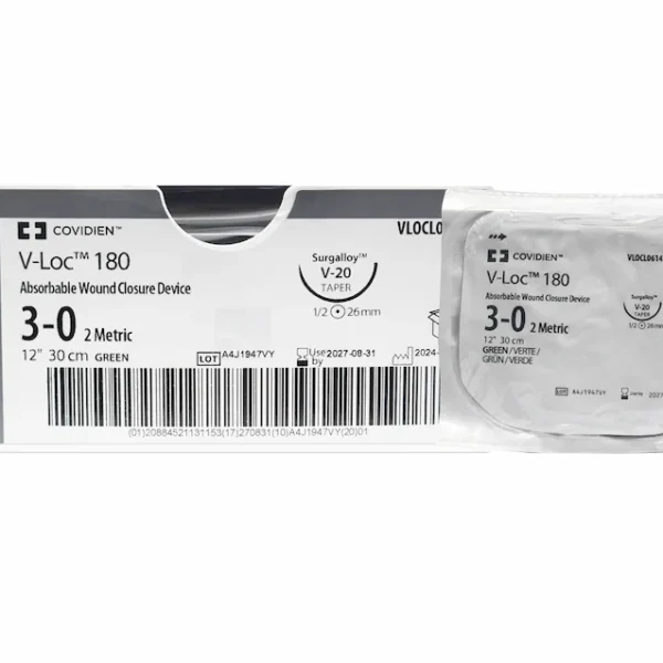 V-LOC 180 3-0 dispositivo absorbible COVIDIEN 30 cm V-20 taper