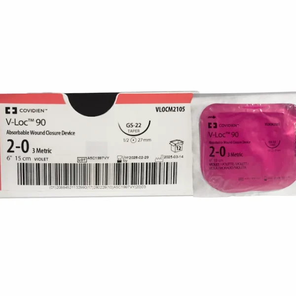 V-LOC 90 2-0 dispositivo absorbible COVIDIEN 15 cm GS-22 taper