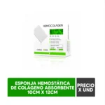 HEMOCOLAGEN- (ESPONJA HEMOSTATICA DE COLAGENO) - 10CM X12CM