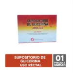 SUPOSITORIO DE GLICERINA - USO RECTAL - ADULTO