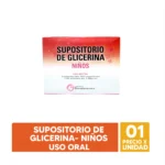 SUPOSITORIO DE GLICERINA PARA NIÑOS - BARRA