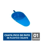 CHATA PICO DE PATO DE PLÁSTICO CELESTE