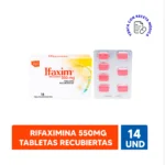 IFAXIM - RIFAXIMINA 550MG - CAJA X 14 TABLETAS RECUBIERTAS