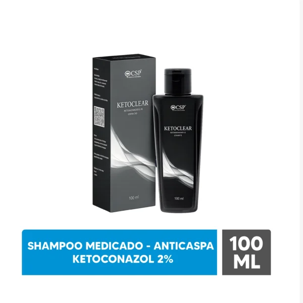 Ketoclear 2 % (Ketoconazol) Champú - Frasco 100 Ml