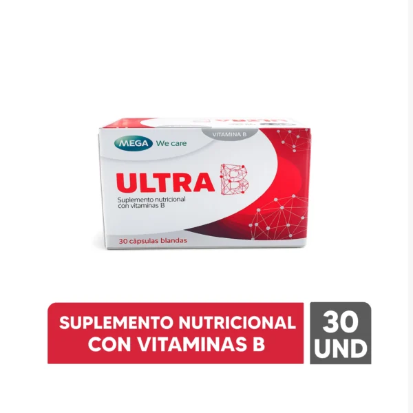 ULTRA B - VIT. B - CAPSULAS BLANDAS - PRECIO X UNIDAD - MEGA WE CARE